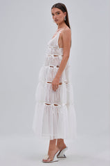 COULDN'T BE ME IF YOU TRIED TIE MAXI DRESS