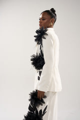 IN FULL BLOOM APPLIQUE BLAZER