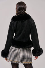 SOFT TOUCH CARDIGAN IN BLACK