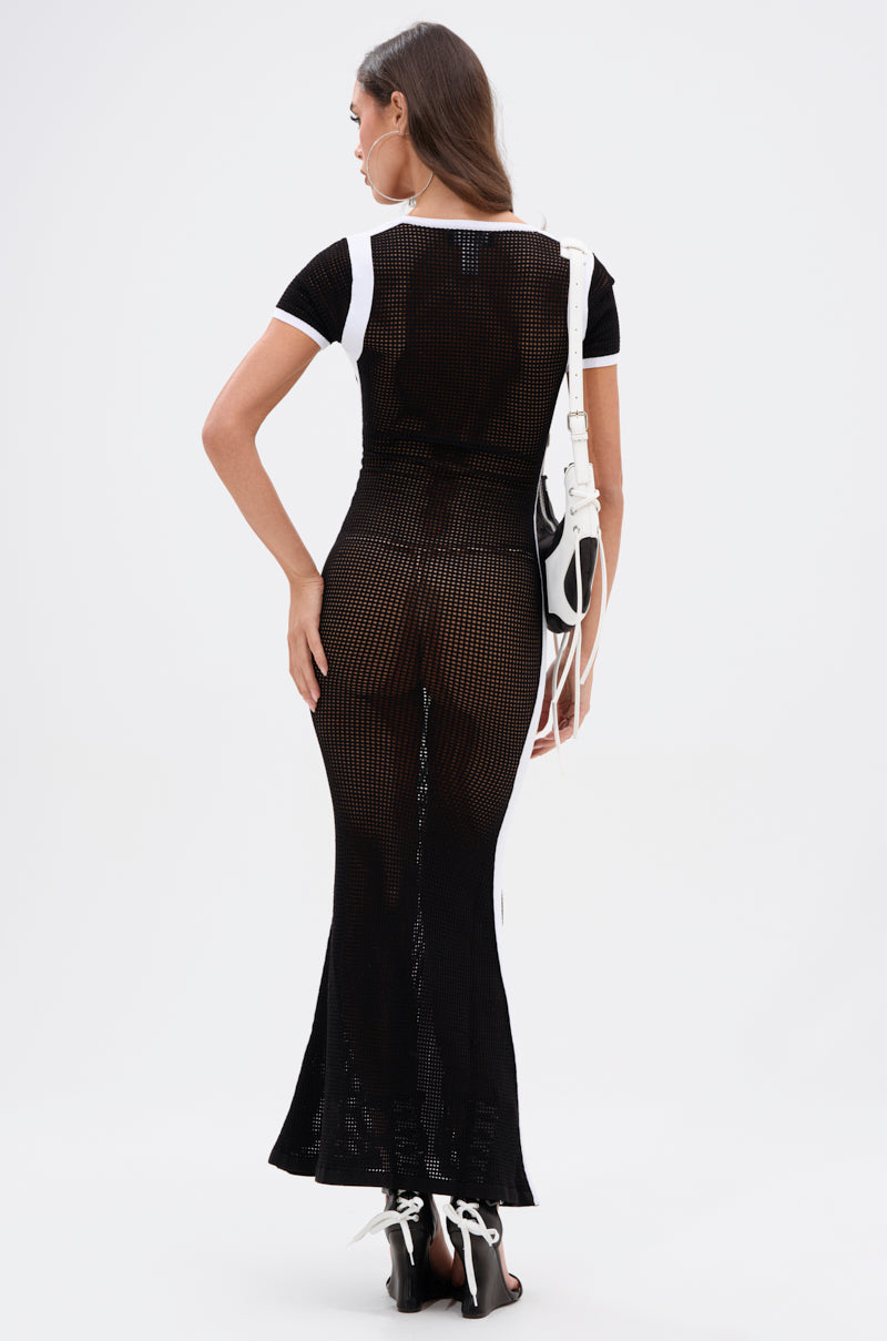 LUCKY NUMBER 7 MAXI DRESS