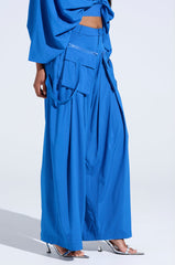 TALK ABOUT ME BLUE TROUSER