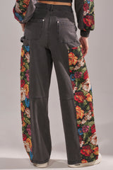 TRY ME FLORAL DENIM