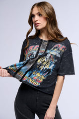 BAD COMPANY CHAIN DETAIL CROPPED TEE