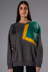 NALLY COLORBLOCKED CREW NECK